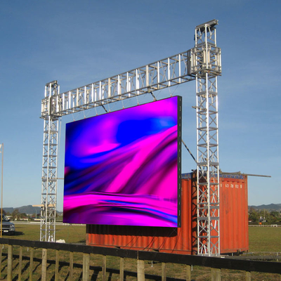 Os painéis de exibição de vídeo conduzidos modulares impermeáveis exteriores telham a tela conduzida dobrável de suspensão da barra 500x500mm P3.91 P4.81