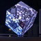 O diodo emissor de luz da exposição do cubo de Rubik feito sob encomenda Especial-deu forma à exposição completa estereofônica do ângulo do diodo emissor de luz da tela