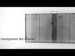 GCL IP 42 500x1000mm tela de filme transparente LED personalizada para instalação interna fácil
