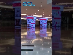 Painel de publicidade exterior comercial de LED transparente Dimensão 256*128mm
