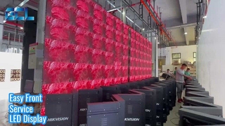 Tela LED interna: serviço frontal e instalação fácil