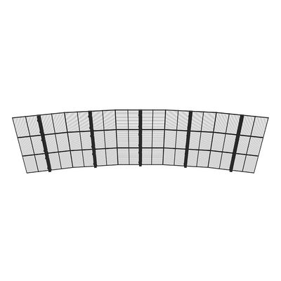 GCL 1000 mm tela LED transparente flexível personalizada para instalação interna fácil