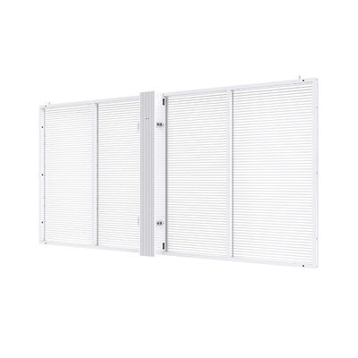 Display LED transparente de instalação fixa P4mm para edifícios emblemáticos