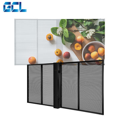 10000 horas de vida útil Display LED transparente a cores inteiras para publicidade interna