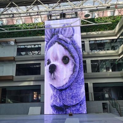P10 LED Parede de vídeo transparente com ângulo de visão de 120 graus 10000 horas de vida útil
