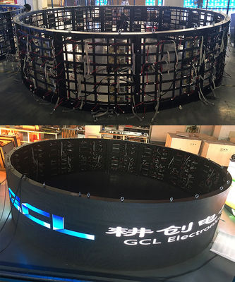 Armário de ferro Full Color Outdoor Fixed LED Display SMD P6 Screen Visualização 3D a olho nu