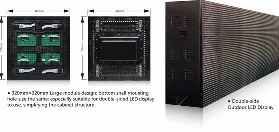 Publicidade Publicação Duplo LED Media fachada à prova d'água LED exterior vídeo parede
