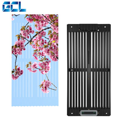 Ecrã de publicidade LED transparente 60% P7.9-10.4\P15.625mm Com vidro para shopping