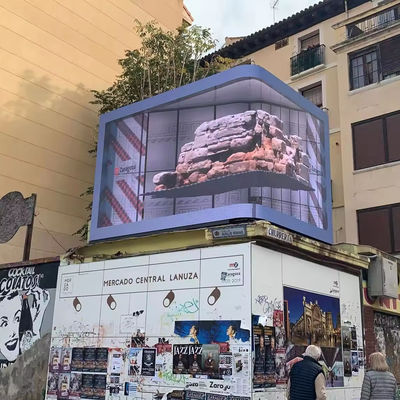 Controle de rede Grande parede de vídeo LED exterior com módulo LED P10 Rgb