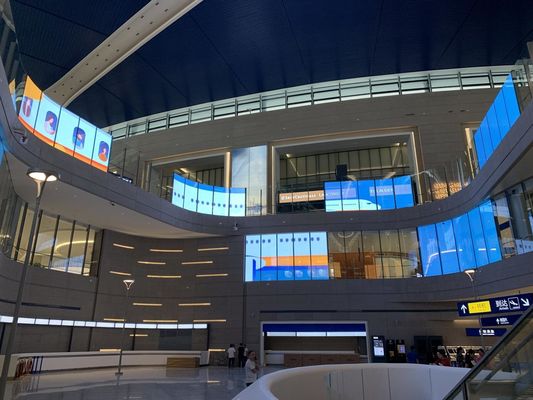 P7.8 Display LED transparente digital de vídeo LED personalizável