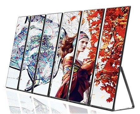 Pôster LED de publicidade lenticular de alumínio acrílico para shopping
