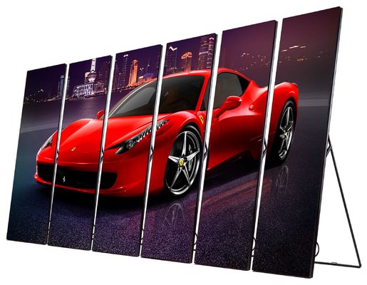 Alta taxa de atualização 1920Hz LED Display Poster Móvel Com 2,5mm Pitch Pixel