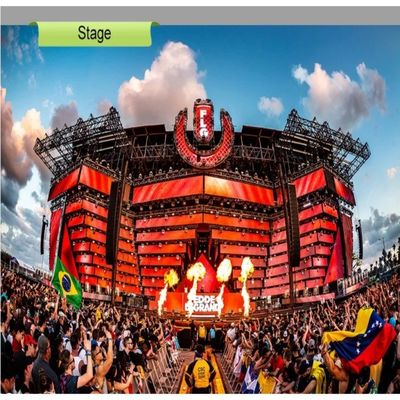 Display de tela LED de evento de parede de vídeo LED de palco flexível personalizável
