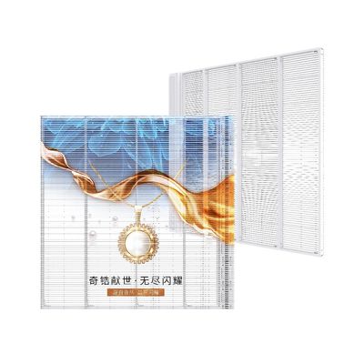 Vidro de exterior profissional P3.9 Ecrã LED transparente para publicidade
