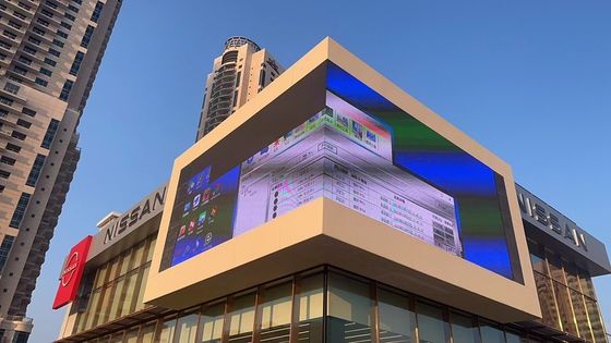 Full Color P25-31.25mm Grille Transparente LED Display Screen para publicidade ao ar livre IP65 500*1000mm Alto brilho