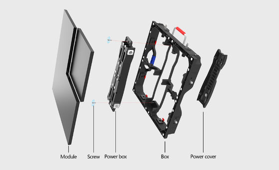 1200nits Alto brilho LED Video Wall Flexível Screen P1.95 Indoor Use Ggalaxy Series