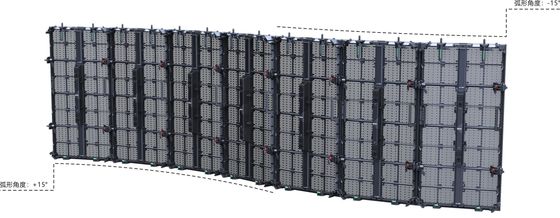 P3.91 P10.4mm Outdoor Mesh LED Didsplay Screen para aluguel / evento de lançamento de concerto