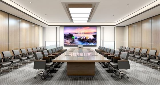 Sala de conferências Large Led Display Screen Full Front Service Matte Black Screen COB P0.9mm P1.2mm Definição