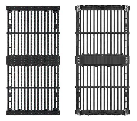 Large Spacing Grille LED Display Screen Gmesh DIP P15.625-31.25 IP65 classificado de alta transparência ao ar livre