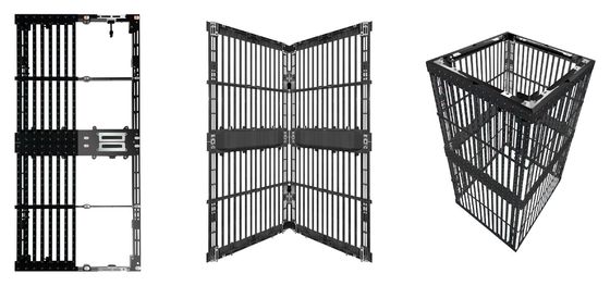 Large Spacing Grille LED Display Screen Gmesh DIP P15.625-31.25 IP65 classificado de alta transparência ao ar livre