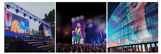 Série Gflow P3.9-7.8 P10.4mm LED Display Screen For Shopping Center Stage Igreja Atração Turística Evento