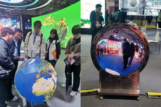 P2.0mm LED Spherical Screen Series 360 Graus Full View Dimensões do display podem ser personalizadas