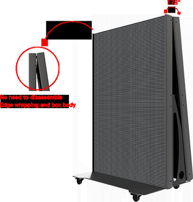 GOB P1.5 P1.8 P2 Screen de cartaz LED interior para banners Portable Led Video Wall com rodas para loja de feiras