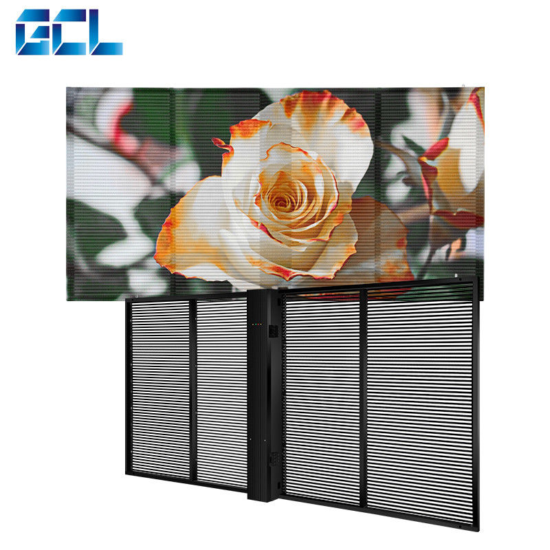 GCL 1000 mm tela LED transparente flexível personalizada para instalação interna fácil