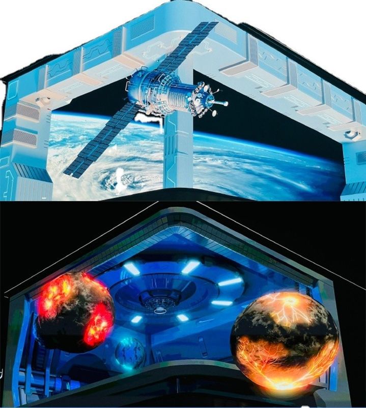 Ecrã LED exterior fixo redondo flexível curvo P 4/P5.7 Método
