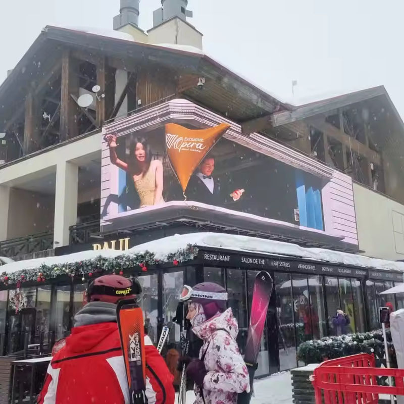 Controle de rede Grande parede de vídeo LED exterior com módulo LED P10 Rgb