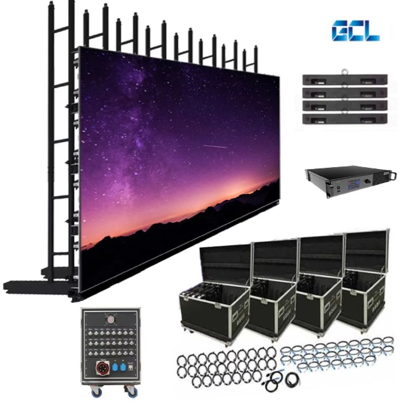 Display de tela LED de evento de parede de vídeo LED de palco flexível personalizável