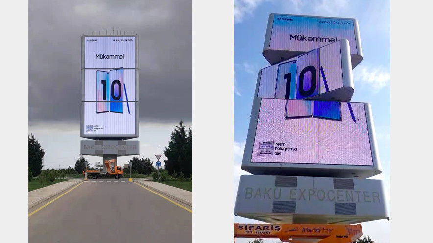 IP65 Ecrã de visualização LED para publicidade exterior para shopping mall P3.91 P4.81 P6.25