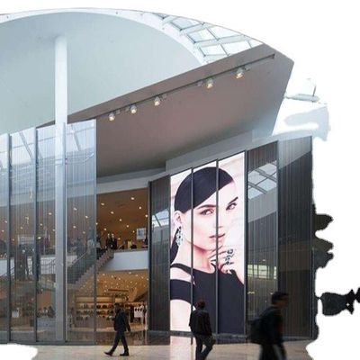 Bom preço GCL Cortina Interior Parede LED Transparente Para Publicidade na Estação de Metro on-line