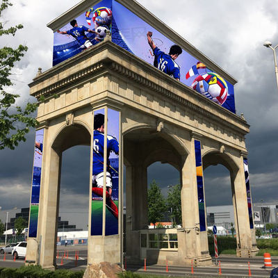 Ecrã de publicidade LED P6 Cartão de Animação Brilhante e 6000 nits de brilho