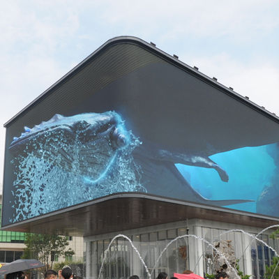 Display LED comercial de publicidade ao ar livre com alta definição e grande ângulo de visão