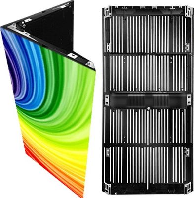 Bom preço Tela de LED transparente para exterior IP65 de cor total, tamanho do painel 500*1000mm, para instalações criativas on-line