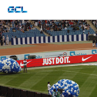 Bom preço IP65 Ecrã de visualização de publicidade LED à prova d'água do perímetro do estádio de futebol com alto brilho on-line