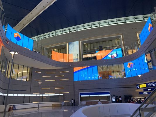 P7.8 Display LED transparente digital de vídeo LED personalizável