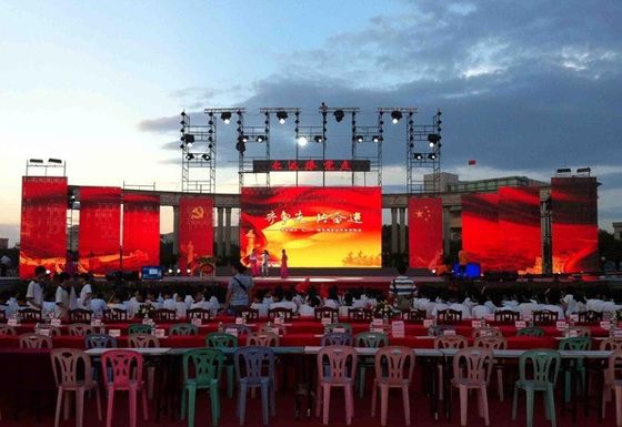 Produto de aluguel de malha tela de LED 6500 nits P3.9-7.8 P10.4mm Centro Comercial Estágio Igreja Atração Turística Evento
