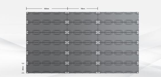 Display LED interno fixo 2K 4K HD com 90° Armazém de alumínio de fundição a borracha e serviço frontal 100%
