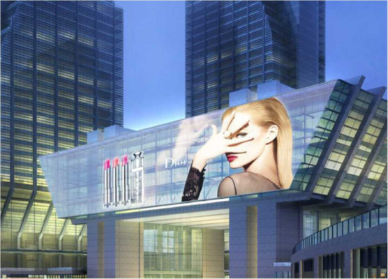 Bom preço Transmittance Up To 83% For Full Screen Invisible LED Film Display Screen On Glass Walls on-line