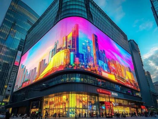 Bom preço Display LED de publicidade exterior de alta permeabilidade com espaçamento grande de 25-31,25 mm, resolução 2K-4K e caixa de alumínio fundido on-line