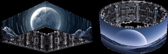 Bom preço Display LED Perimetral de Estádio com Gabinete de Alumínio Fundido e Tamanho 500*500mm/500*1000mm para Palco, Igreja, Estúdio de Transmissão on-line