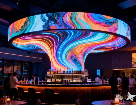 Tela LED para concerto de palco GOB com alta taxa de atualização de 7680 Hz, ângulo de visão horizontal de 160 ° / vertical de 140 ° e calibração de ponto único para visuais envolventes