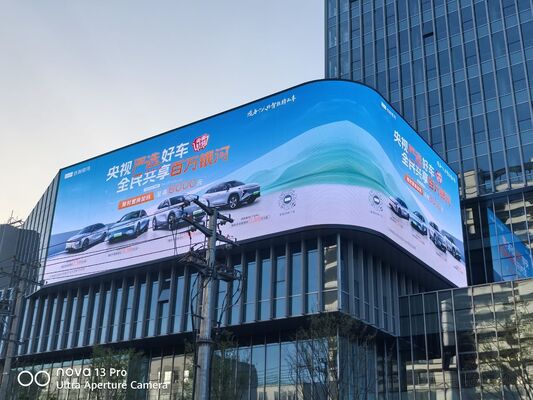 Exterior 8000Nits Brilho Poupança de energia IP65 impermeável LED grande Parede publicitária P6 P8 P10mm